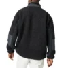 Chaqueta de cuello alto Converse Splicing Stay Warm para hombre, color negro