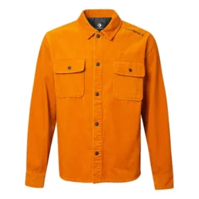 Chaqueta de pana Converse Sports Cargo para hombre, color amarillo