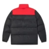 Chaqueta de plumón con bloques de color Tallas asiáticas «Negro Rojo»