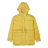 Chaqueta de plumón con capucha Cargo, tallas asiáticas «Amarillo»