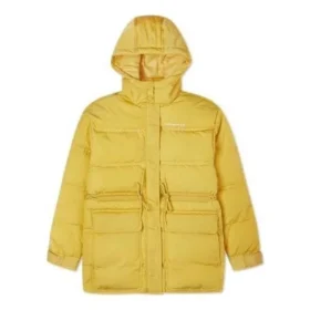 Chaqueta de plumón con capucha Cargo, tallas asiáticas «Amarillo»