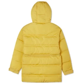 Chaqueta de plumón con capucha Cargo, tallas asiáticas «Amarillo»