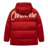 Chaqueta de plumón con logo impreso «Red White»