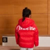 Chaqueta de plumón con logo impreso «Red White»