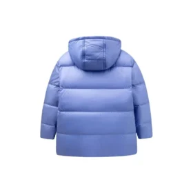 Chaqueta de plumón con logo impreso, tallas asiáticas «Purple White»