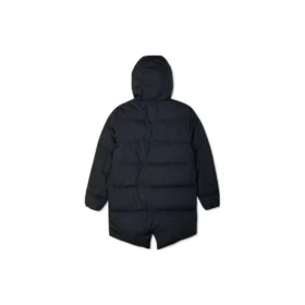 Chaqueta de plumón de invierno de largo medio Tallas asiáticas «Negro»