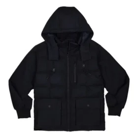Chaqueta de plumón de medio peso Tallas asiáticas «Negro»
