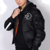 Chaqueta de plumón Tallas asiáticas «Negro Blanco»