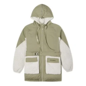 Chaqueta de plumón, tallas asiáticas «Olive Green White»