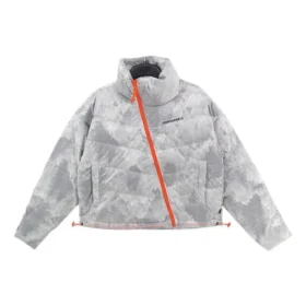 Chaqueta de plumón Tallas asiáticas «White Grey»