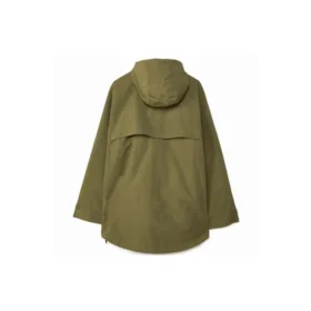 Chaqueta deportiva casual con capucha y media cremallera Converse x Kim Jones para hombre, verde militar