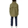 Chaqueta deportiva casual con capucha y media cremallera Converse x Kim Jones para hombre, verde militar