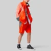 Chaqueta deportiva casual para hombre Converse x Feng Chen Wang con empalmes cruzados y colores contrastantes, naranja
