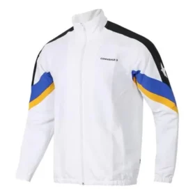 Chaqueta deportiva con bloques de color Tallas asiáticas «Blanco»