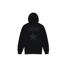 Chaqueta deportiva con capucha y logo trasero Converse x Slam Jam para hombre, color negro