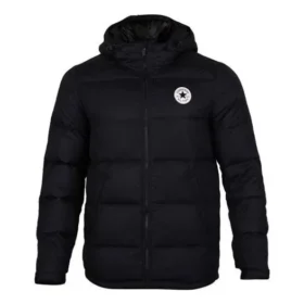 Chaqueta deportiva corta con capucha y relleno de plumón, tallas asiáticas, «Negro»