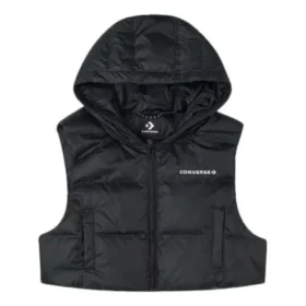 Chaqueta larga convertible de plumón, tallas asiáticas «Negro»
