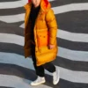 Chaqueta larga de plumón Counter Climate, tallas asiáticas, «Wheat»