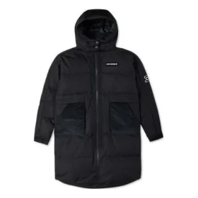 Chaqueta larga de plumón premium, tallas asiáticas, «Negro»