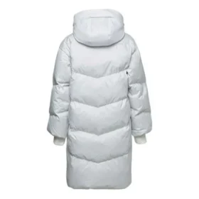 Chaqueta larga de plumón Tallas asiáticas «Blanca»