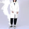 Chaqueta larga de plumón Tallas asiáticas «Blanca»