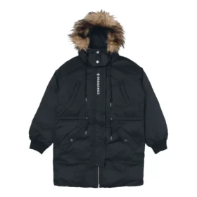 Chaqueta larga de plumón, tallas asiáticas, «Negro»