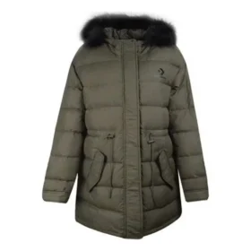 Chaqueta larga de plumón, tallas asiáticas «Verde»