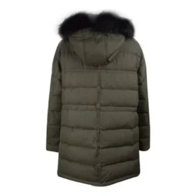 Chaqueta larga de plumón, tallas asiáticas «Verde»