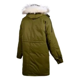 Chaqueta larga de plumón, tallas asiáticas «Verde oliva»
