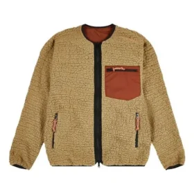 Chaqueta reversible de forro polar con el logotipo Stay Warm