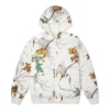 Chaqueta reversible Real Tree con estampado de hojas, tallas asiáticas, «Casual White»