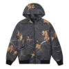 Chaqueta reversible Real Tree con estampado de hojas, tallas asiáticas, «Negro»