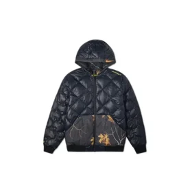 Chaqueta reversible Real Tree con estampado de hojas, tallas asiáticas, «Negro»