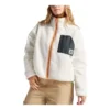 Chaqueta reversible Sherpa con cremallera completa, tallas asiáticas «Egret Black»