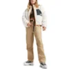 Chaqueta reversible Sherpa con cremallera completa, tallas asiáticas «Egret Black»