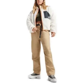 Chaqueta reversible Sherpa con cremallera completa, tallas asiáticas «Egret Black»