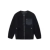 Chaqueta reversible utilitaria de sherpa, tallas asiáticas, «Negro»