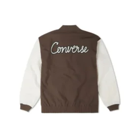 Chaqueta tejida con puntada de cadena Tallas asiáticas «Earthy Brown»