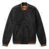 Chaqueta universitaria acolchada Converse x Vince Staples, tallas asiáticas «Black Orange»