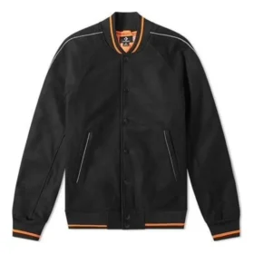 Chaqueta universitaria acolchada Converse x Vince Staples, tallas asiáticas «Black Orange»