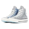 Chiara x Chuck 70 High «Silver Glitter Blue»
