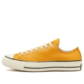 Chuck 1970s de cuero en colores de temporada «Amarillo y blanco»