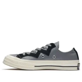 Chuck 1970s Leather Low Top Gris Negro