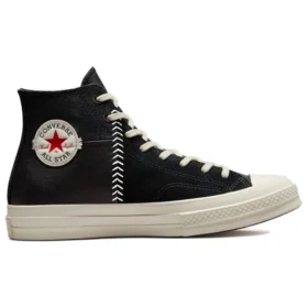 Chuck 70 Crafted Leather High «Black Egret»