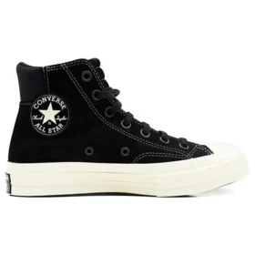 Chuck 70 de cuello acolchado alto «Metales anodizados – Negro»