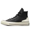 Chuck 70 de cuero alto «Black Egret»
