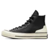 Chuck 70 de cuero alto «Black Egret»