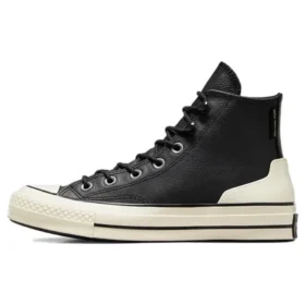 Chuck 70 de cuero alto «Black Egret»