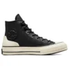 Chuck 70 de cuero alto «Black Egret»
