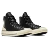 Chuck 70 de cuero alto «Black Egret»